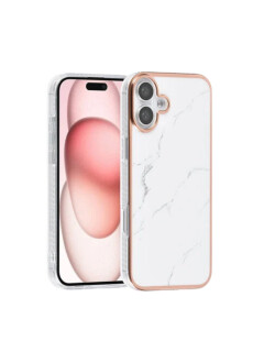 UNIQ iPhone 16 Plus Back-Cover Marmor-Weiß...