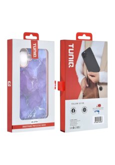 UNIQ iPhone 16 Plus Back Cover Marmor Lila elegant