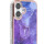 Apple iPhone 16 Backcover Marmor-Lila Handyh&uuml;lle