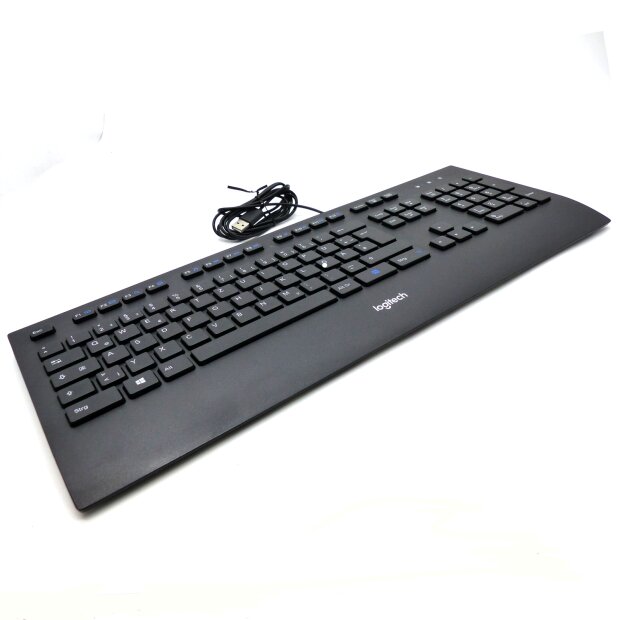 logitech Keyboard K280e  Slim Design Tasten DE