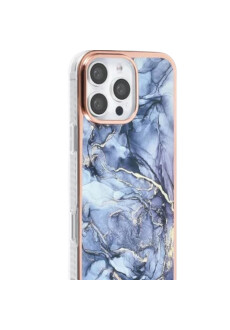 Apple iPhone16 Pro Max Handyh&uuml;lle Backcover Marmor Grau elegant