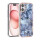 TUNIQ Handyh&uuml;lle iPhone 16 Back-Cover Marmor Grau elegant