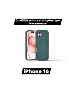 UNIQ iPhone 16 Back Cover Marmor Grün elegant