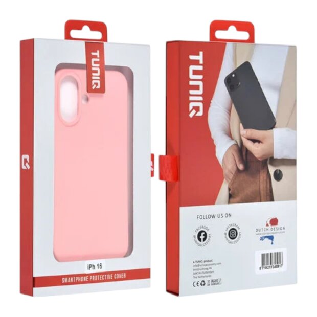 UNIQ iPhone 16 Back Cover Marmor Rosa elegant