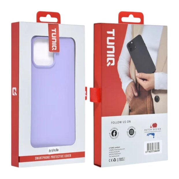 UNIQ iPhone 16 Pro Max Back-Cover Eleganter Schutz Lila