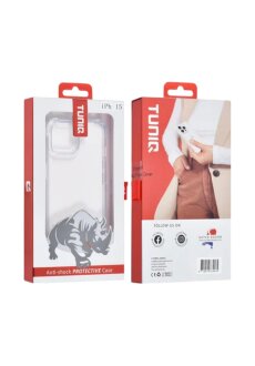 iPhone 15 Handy H&uuml;lle Transparent Anti Shock Sto&szlig;fest Kamera Schutz Case