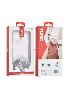 UNIQ iPhone 15 Silikonhülle Transparent  Antishock