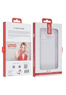 UNIQ Accessory iPhone 15 Silikonh&uuml;lle &ndash; Transparent