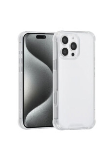 Apple iPhone 16 Pro Max Backcover H&uuml;lle Cover Anti-Shock TPU PC Transparent