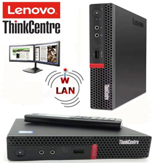 Lenovo ThinkCentre M710q Tiny &ndash; i3-7100T, 256+128GB SSD, 8GB RAM, RS232, WiFi, Win 11