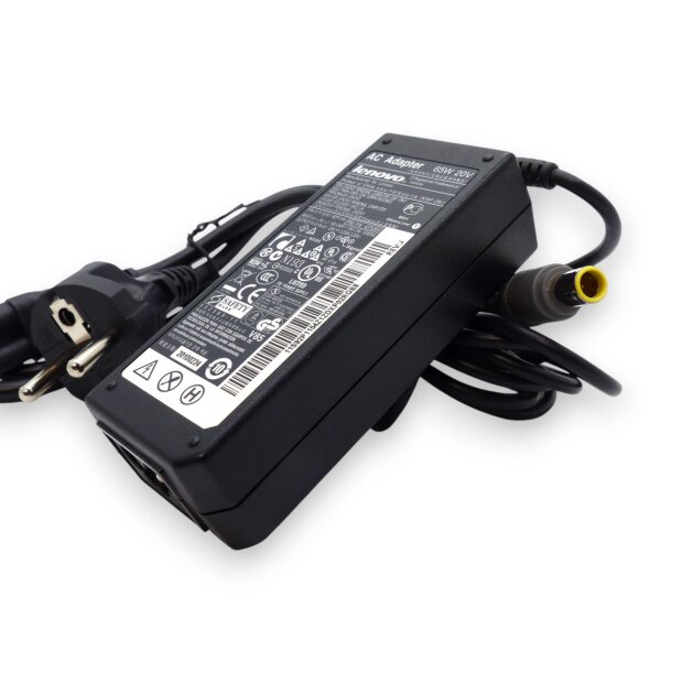 Lenovo ThinkPad Netzteil 65W 20V 3,25A AC Adapter mit EU-Kabel