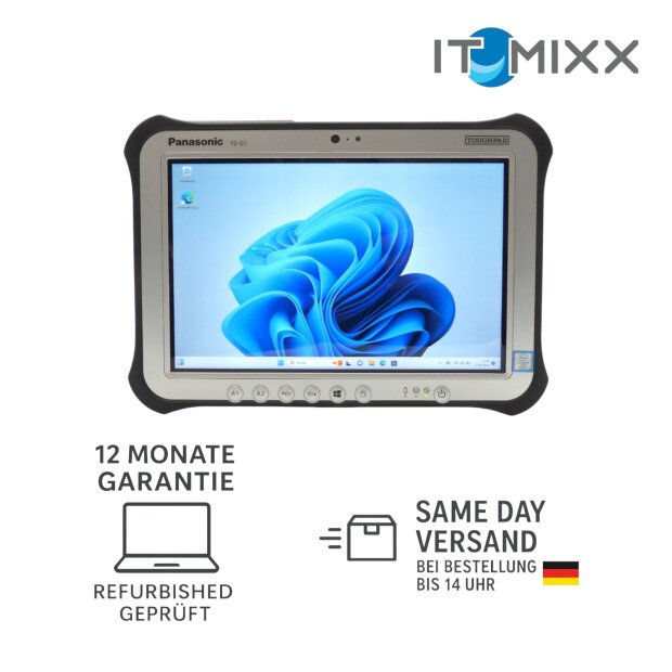 Panasonic Toughpad FZ-G1 MK 5 Core i5-7300U 2.6Ghz 8GB 256GB FHD HDMI Wind11 LAN