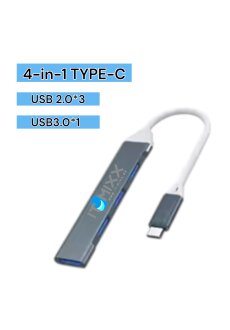 4-in-1 USB-C HUB Adapter – 1× USB 3.0 +...
