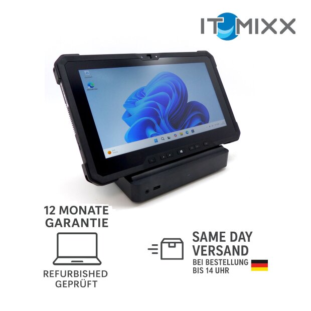 Dell Latitude 7212 Rugged Tablet Core i5-7300U 8GB 512GB 1920x1080 12&quot;Toch LTE