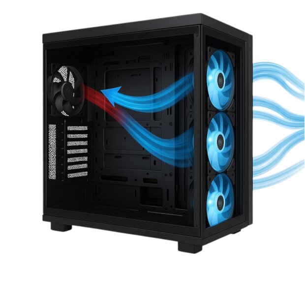 IT-MIXX Workstation PC | Ryzen 7 9800X3D | RTX 5070 | 64GB DDR5 | 1TB+2TB SSD | Win 11 Pro