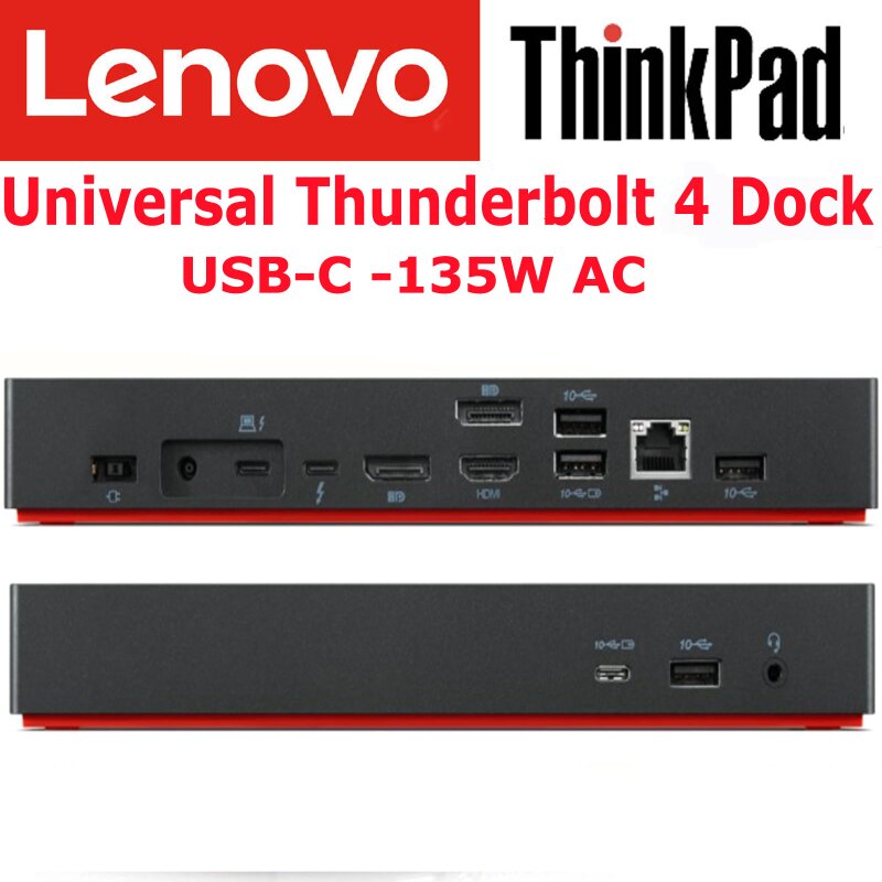 Lenovo 40B00300CH ThinkPad Thunderbolt 4 WorkStation Dock (D'occasion