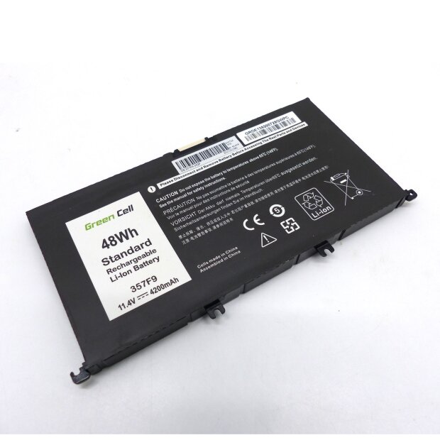 Lithium Ionen-Ersatzakku 357F9 mit 3 Zellen und 42 Wh f&uuml;r inspiron 15 7000 7559 7557 7567