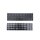 Universal Tastaturaufkleber Schwarz Matt Set