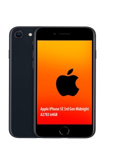 Apple iPhone SE (3rd Gen) 2022 Midnight A2783 64GB 5G...