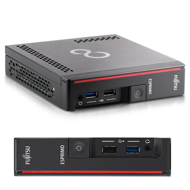 Fujitsu Esprimo G558 Mini-PC Core i3-9100 3,6 GHz 8GB RAM 256GB SSD HDMI Wind 11 Pro Coffe-Lake T-Serie