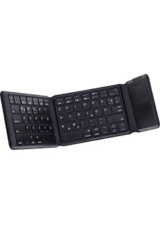 InLine® Faltbare Bluetooth Tastatur mit Touchpad,schwarz