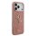 GUESS iPhone 17 Pro Max H&uuml;lle Big 4G Fixed Glitter Rosa Edel Elegante