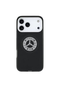 Mercedes-Benz iPhone 17 Pro Max H&uuml;lle &ndash; MagSafe Double Layer Vintage Logo Schwarz