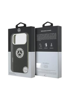 Mercedes-Benz iPhone 17 Pro Max H&uuml;lle &ndash; MagSafe Double Layer Vintage Logo Schwarz