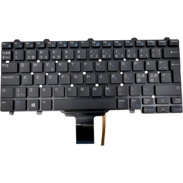 Original Dell Latitude E7440 E7240 Tastatur Beleuchtet Backlit | DP/N: 0FRRY3 | Nordic
