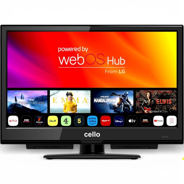 Cello C1624WS 16 Zoll Smart Full HD TV webOS Hub Netflix YouTube Apple AirPlay OVP