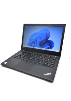 Lenovo ThinkPad T470 Core i5-6200U 2,3GHz 14" FHD 8GB RAM 256GB SSD Windows 11 ohne Akku